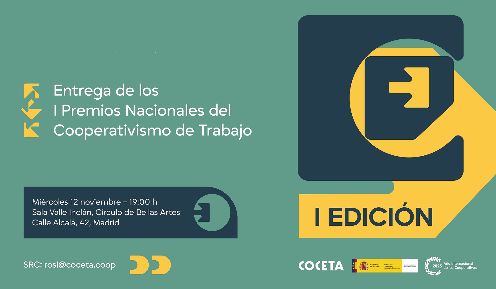 COCETA lliura en novembre els guardons dels I Premis Nacionals del Cooperativisme de Treball